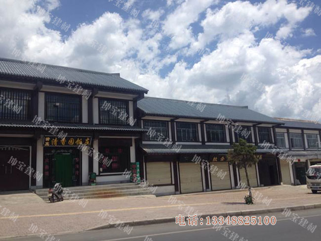 仿古樹脂瓦打造特色旅游復(fù)古街區(qū),效果杠杠滴！