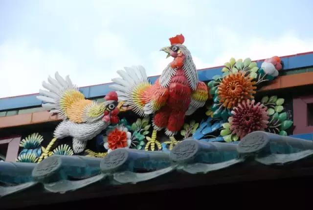 潮州嵌瓷，屋頂生花