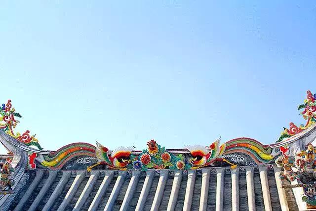 潮州嵌瓷，屋頂生花